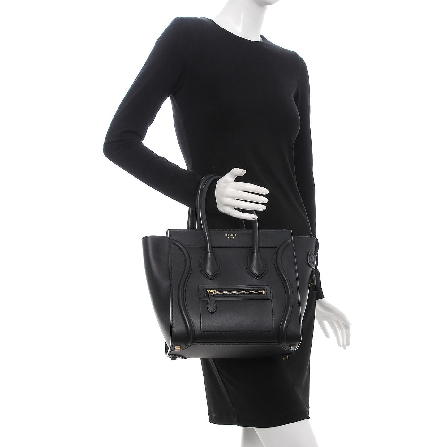 Smooth Calfskin Micro Luggage Black