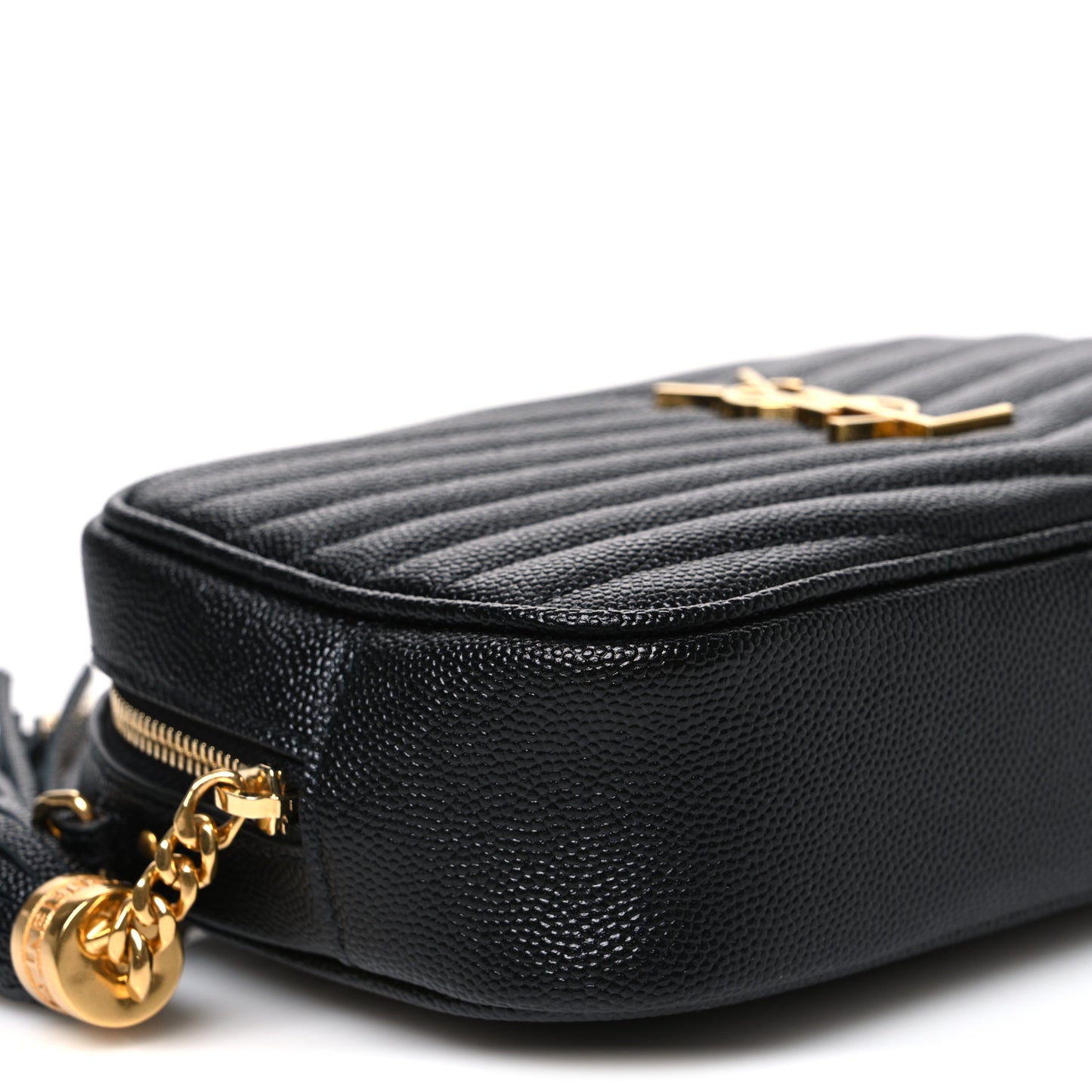 Grain De Poudre Matelasse Monogram Mini Lou Camera Bag Black Black