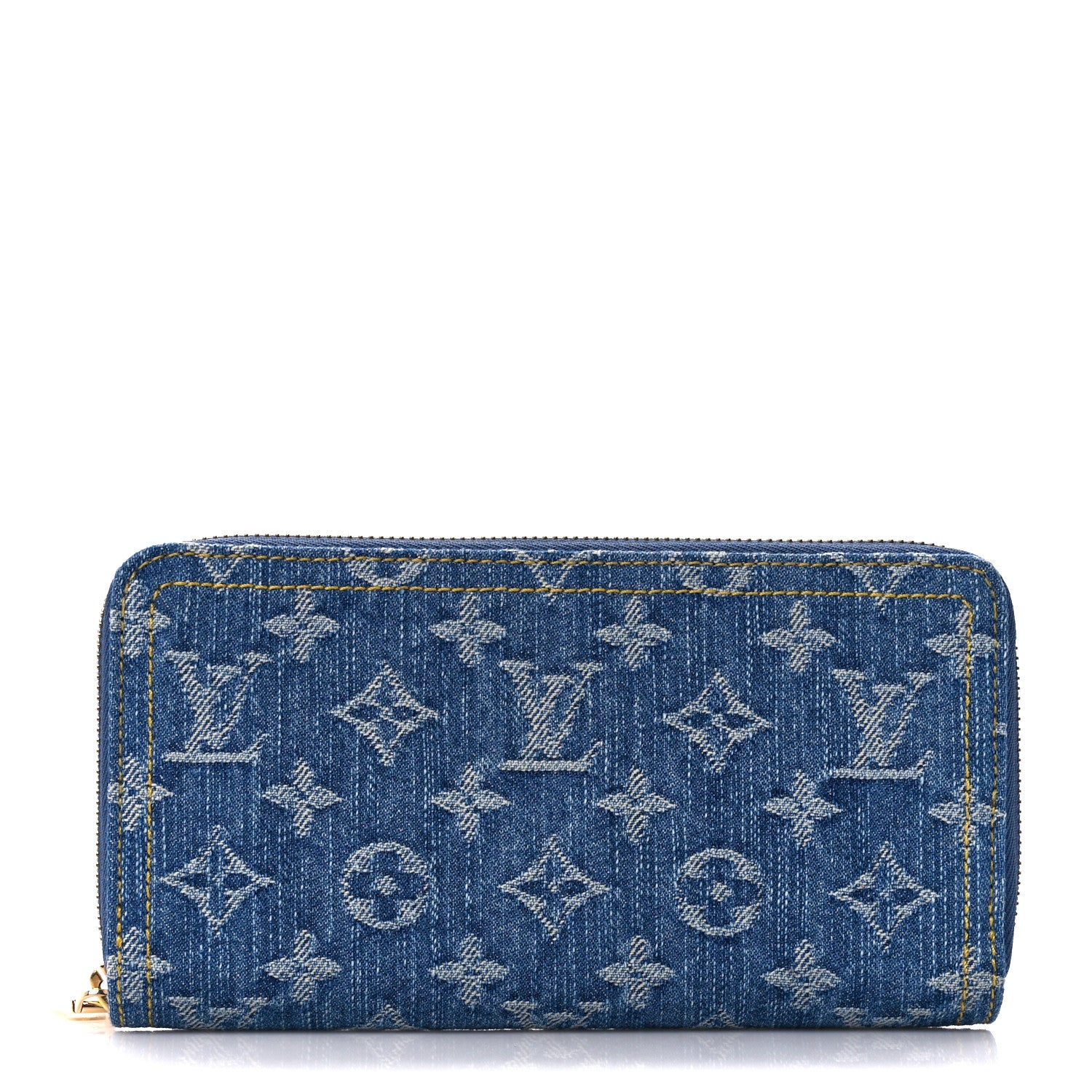 Louis Vuitton Monogram Denim Zippy Wallet NM Blue 1 of 11
