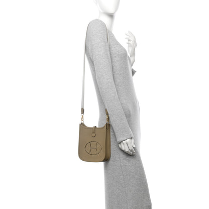 Hermes Taurillon Clemence Evelyne Sangle Cordage TPM Beige Marfa 2 of 11