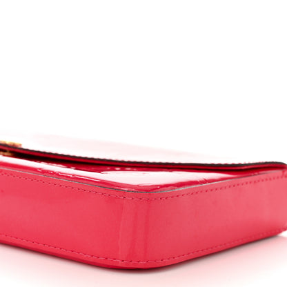 Louis Vuitton Vernis Felicie Pochette Chain Wallet Hot Pink 11 of 11
