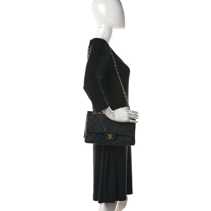 Chanel Lambskin Quilted Medium Double Flap Black 2 of 11