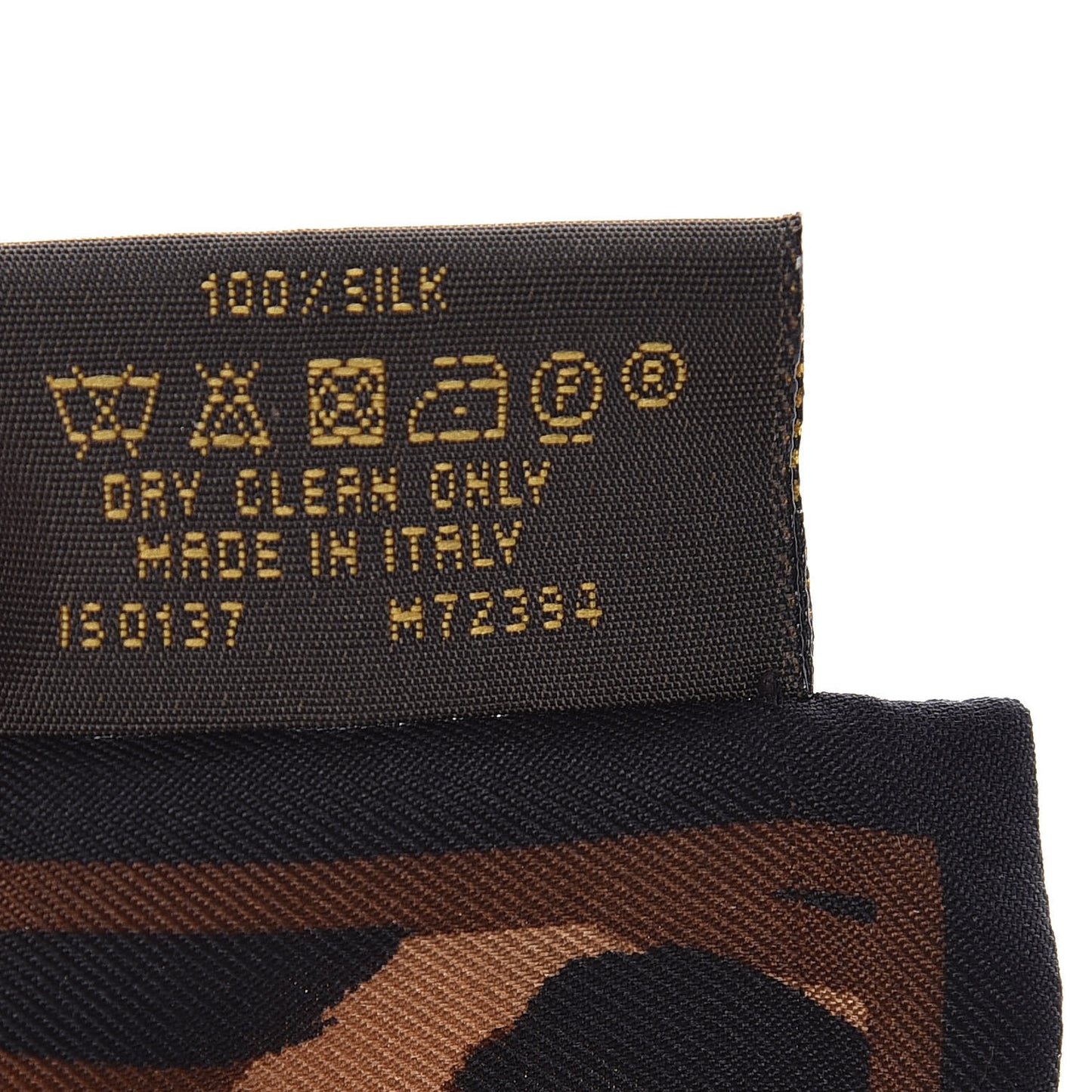 Silk Leopard Bandeau Scarf Marron