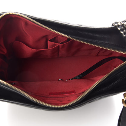 Chanel Aged Calfskin Quilted Medium Gabrielle Hobo Black 5 of 11