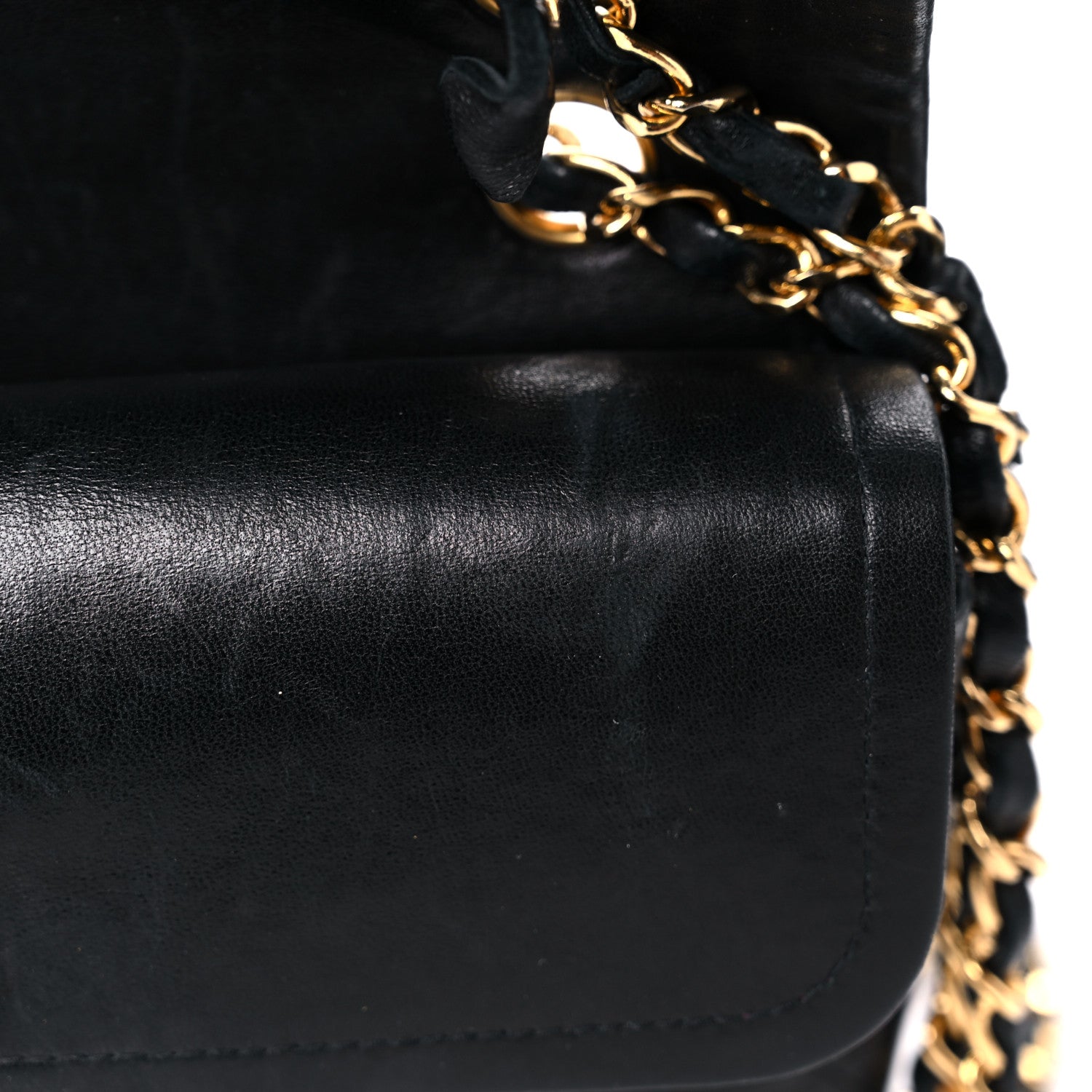 Chanel Lambskin Quilted Medium Double Flap Black 15 of 21