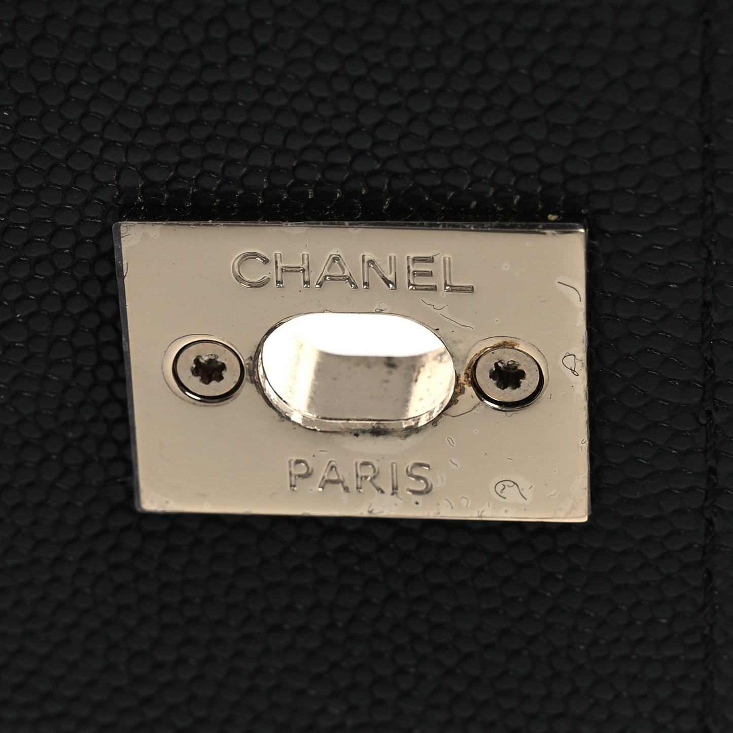 Caviar Quilted Mini Coco Handle Flap Black