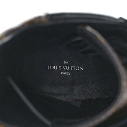 Louis Vuitton Suede Calfskin Monogram Laureate Platform Desert Boots 40 Black 8 of 8