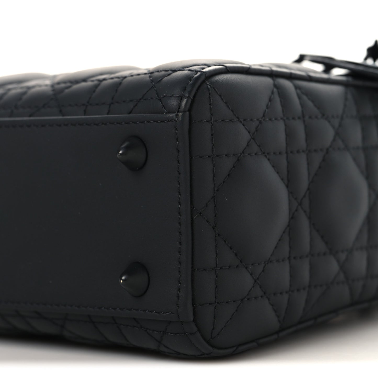 Ultra Matte Calfskin Cannage Small My ABCDior Lady Dior Black