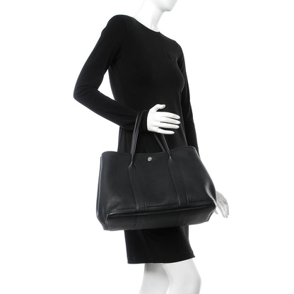 Hermes Fjord Garden Party Tote 36 MM Black 2 of 7
