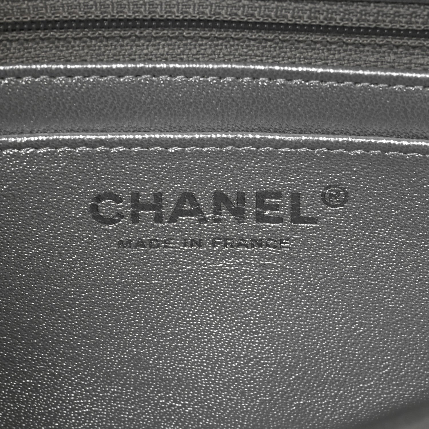 Chanel Metallic Lambskin Quilted Mini Rectangular Flap Silver 6 of 9