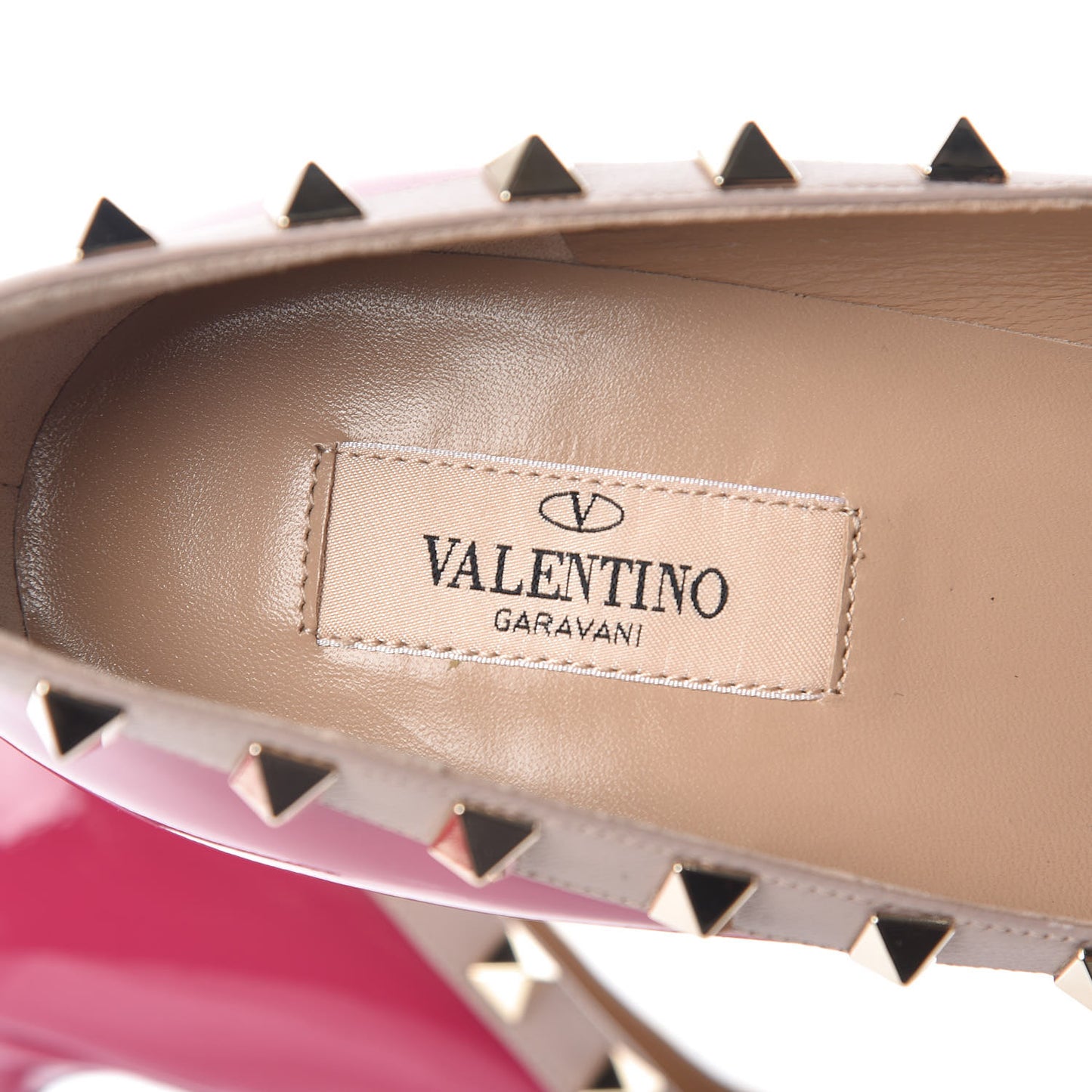 Patent Rockstud 100mm Pumps 38 Deep Cyclamin Poudre