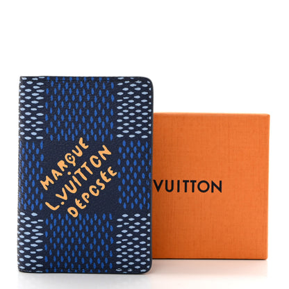 Louis Vuitton Damier Heritage Pocket Organizer Blue 7 of 7