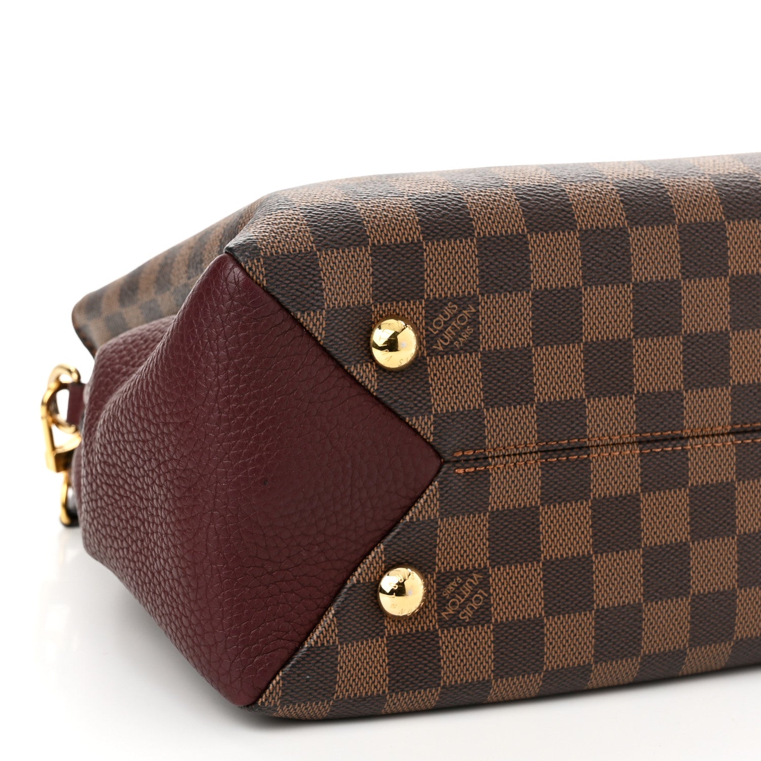 Louis Vuitton Damier Ebene Cuir Taurillon Brittany Bordeaux 9 of 17