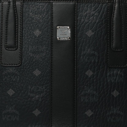 MCM Visetos Small Liz Reversible Shopper Tote Black 9 of 14