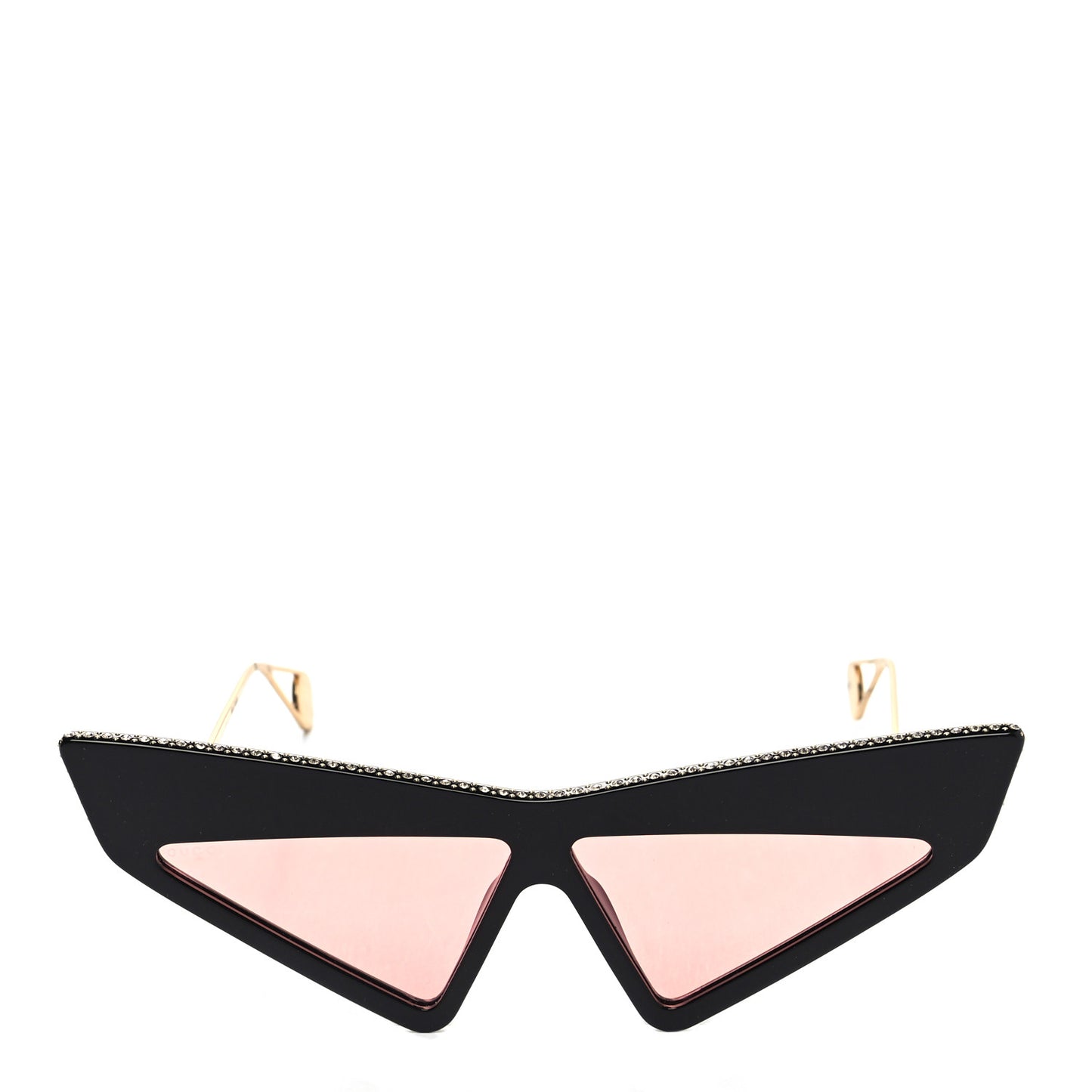 Acetate Crystal Geometric Sunglasses GG0430S Black