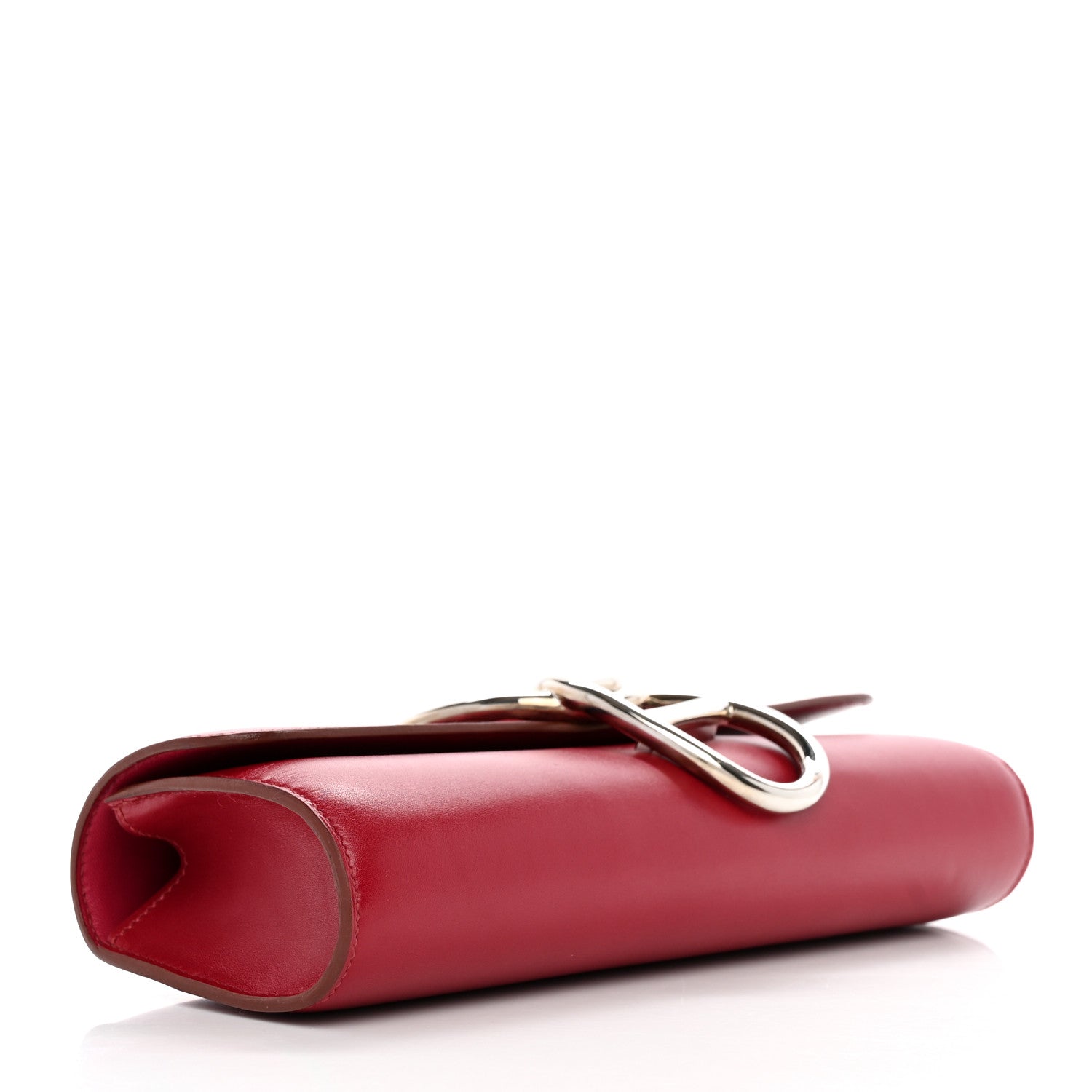Hermes Tadelakt Egee Clutch Rouge Vif 4 of 10