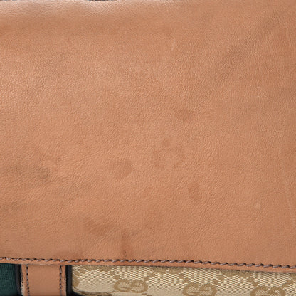 Gucci Monogram Web Medium Rania Top Handle Bag Sand 9 of 10
