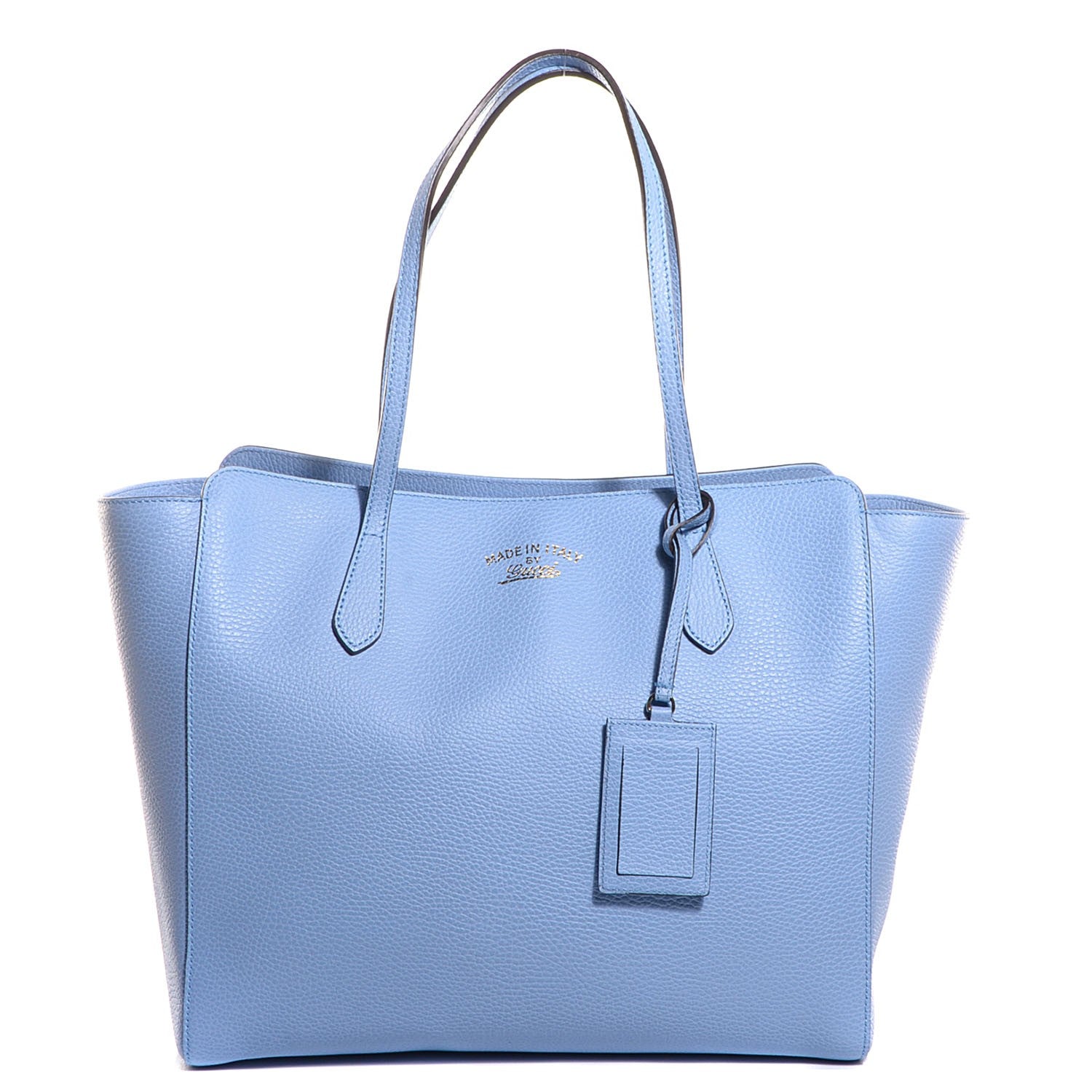 Gucci Dollar Calfskin Medium Swing Tote Mineral Blue 1 of 9
