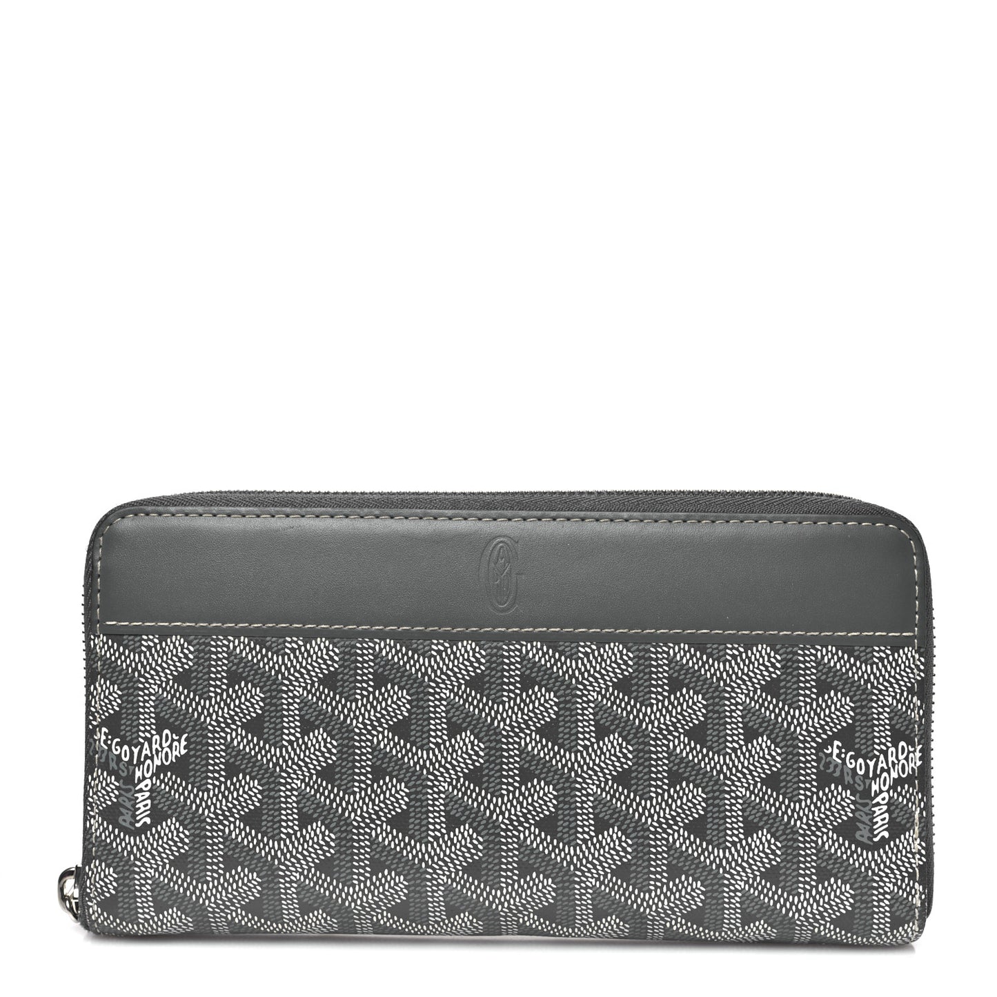 Goyardine Matignon Zip Around GM Wallet Grey