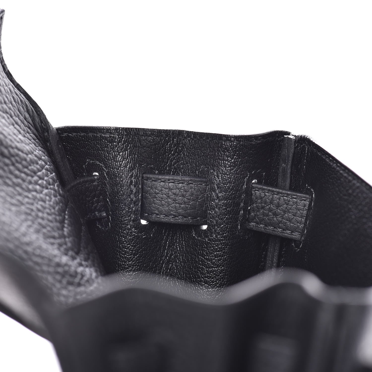 Hermes Taurillon Clemence Kelly Ado Backpack Black 11 of 25