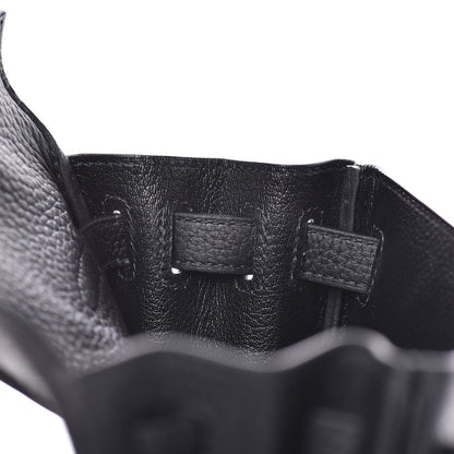 Hermes Taurillon Clemence Kelly Ado Backpack Black 11 of 25
