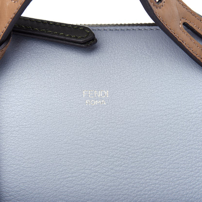 Fendi Vitello Dolce Chain Medium By The Way Boston Bag Azzurro Polvere Sand 10 of 10