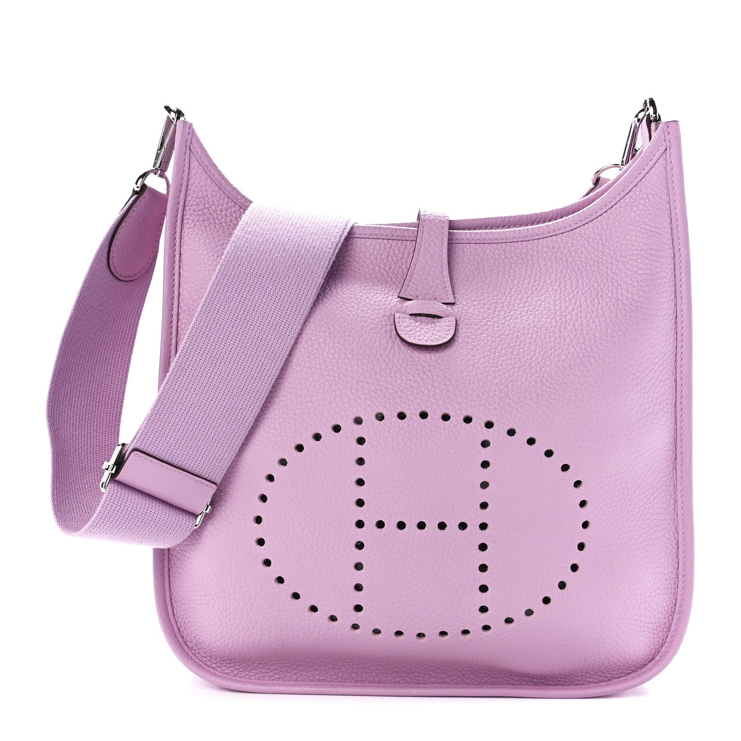 Hermes Taurillon Clemence Evelyne III PM Mauve Sylvestre 1 of 10