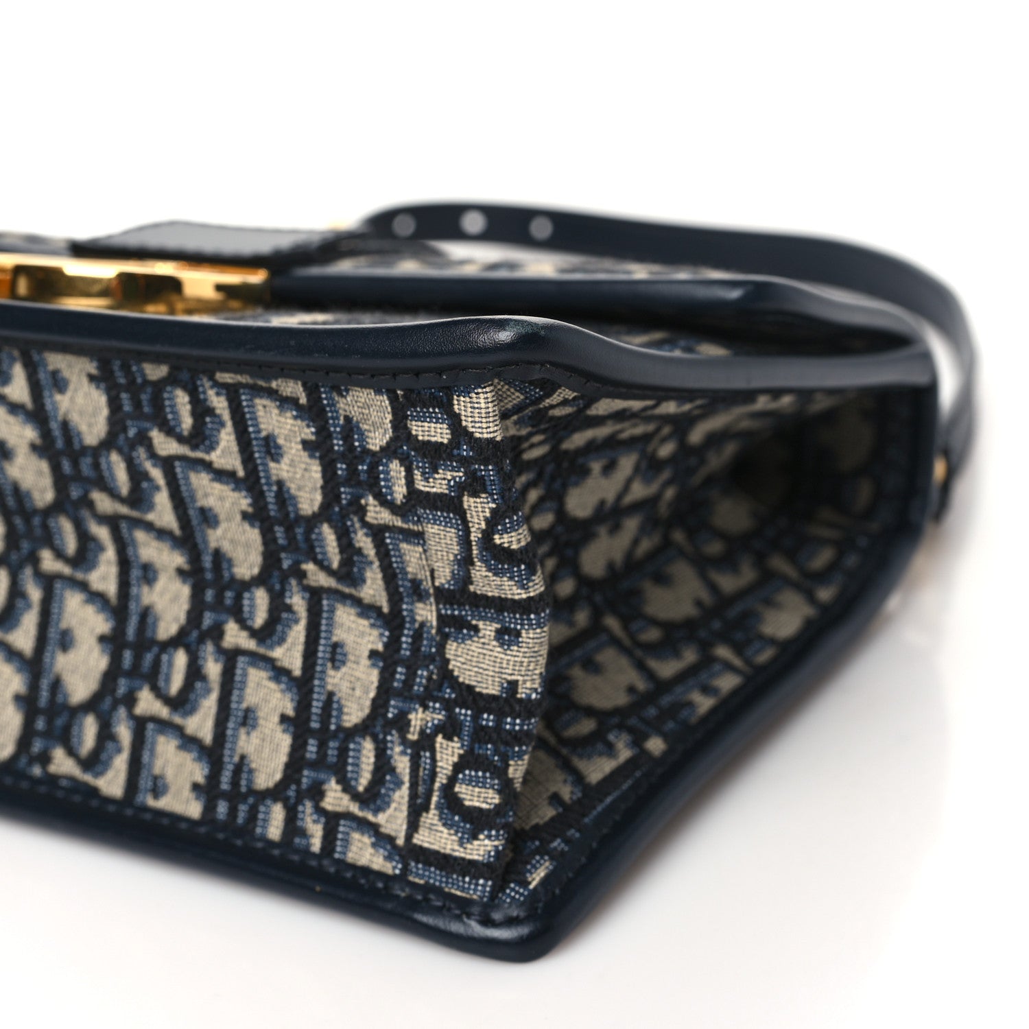 Christian Dior Oblique 30 Montaigne Chain Flap Bag Blue 9 of 9