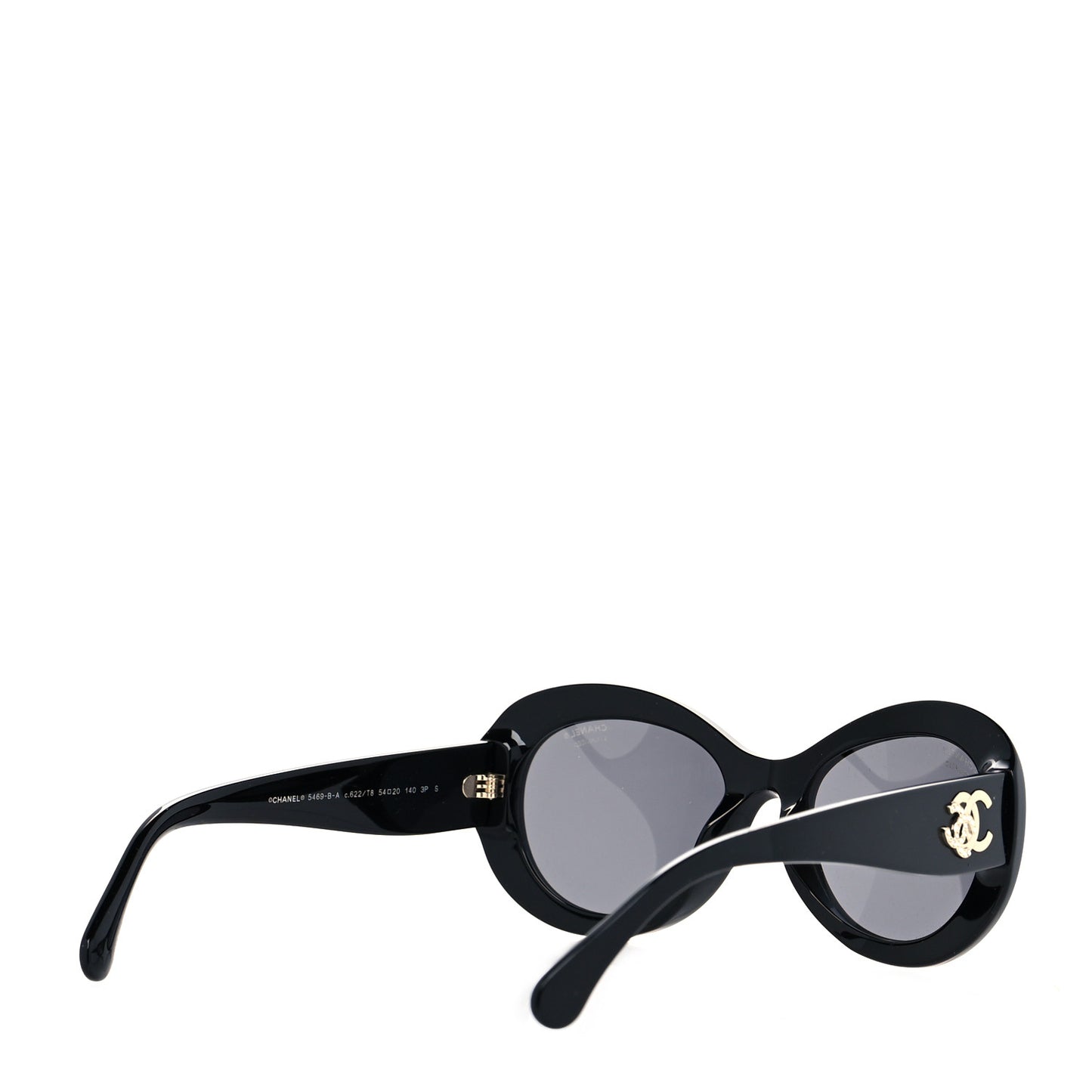 Acetate Polarized Oval CC Sunglasses 5469-B-A