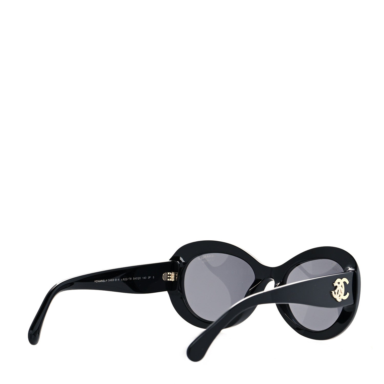 Chanel Acetate Polarized Oval CC Sunglasses 5469-B-A 4 of 7