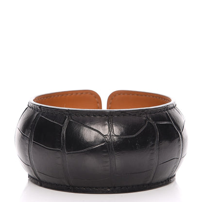 Hermes Alligator Astral Cut Bracelet S Black 3 of 5