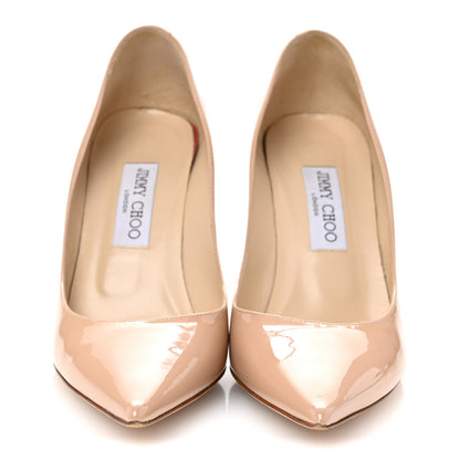 Jimmy Choo Patent Agnes 85 Pumps 39 Nude 3 of 9