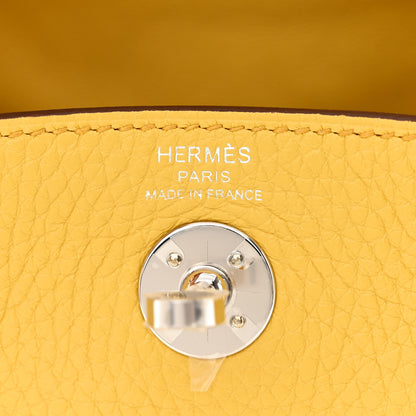 Hermes Taurillon Clemence Mini Lindy 20 Sun 6 of 11