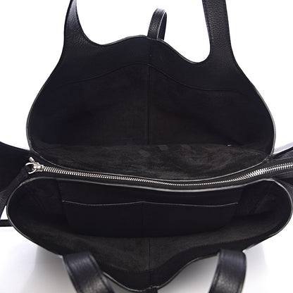 Celine Baby Grained Calfskin Medium Tri-Fold Bag Black 5 of 11
