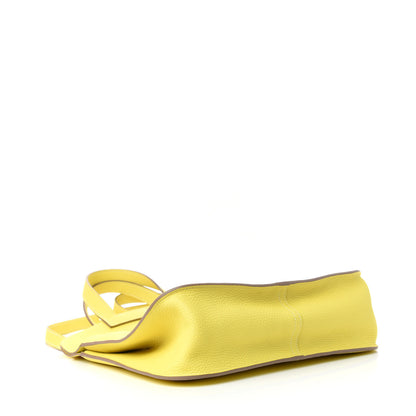 Hermes Taurillon Clemence Halzan 31 Lime 5 of 11