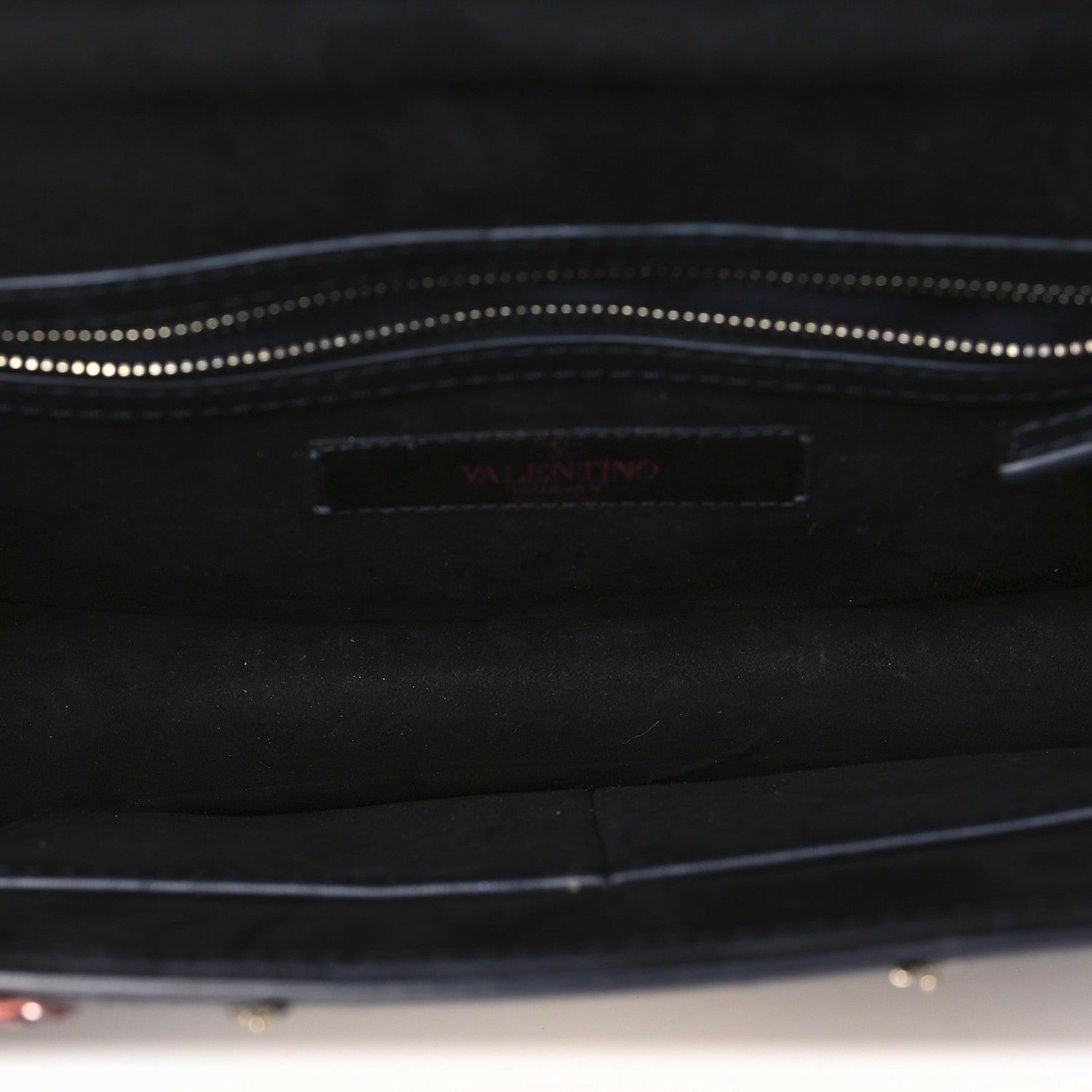 Valentino Garavani Vitello Crystal Loveblade Embellished Medium Glam Lock Rockstud Flap Black 5 of 12