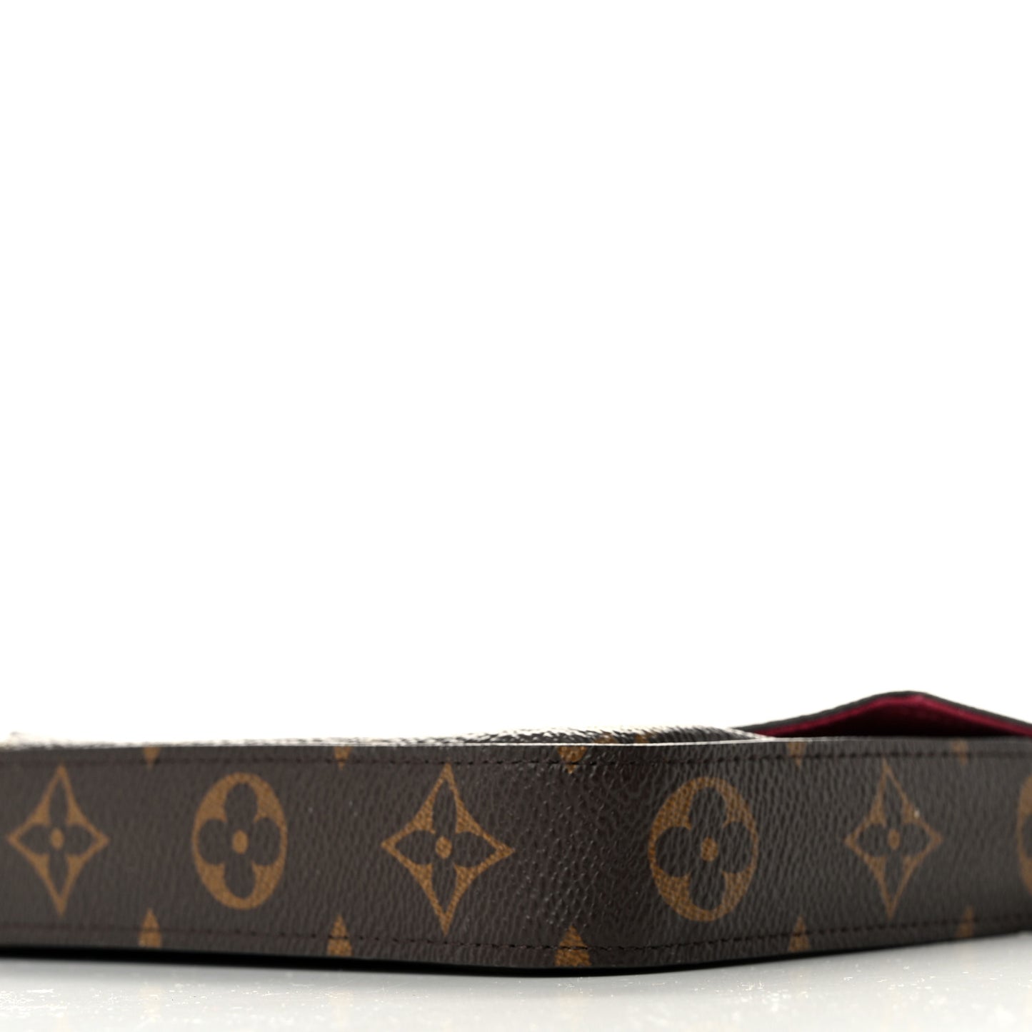 Monogram Pochette Felicie Chain Wallet Fuchsia