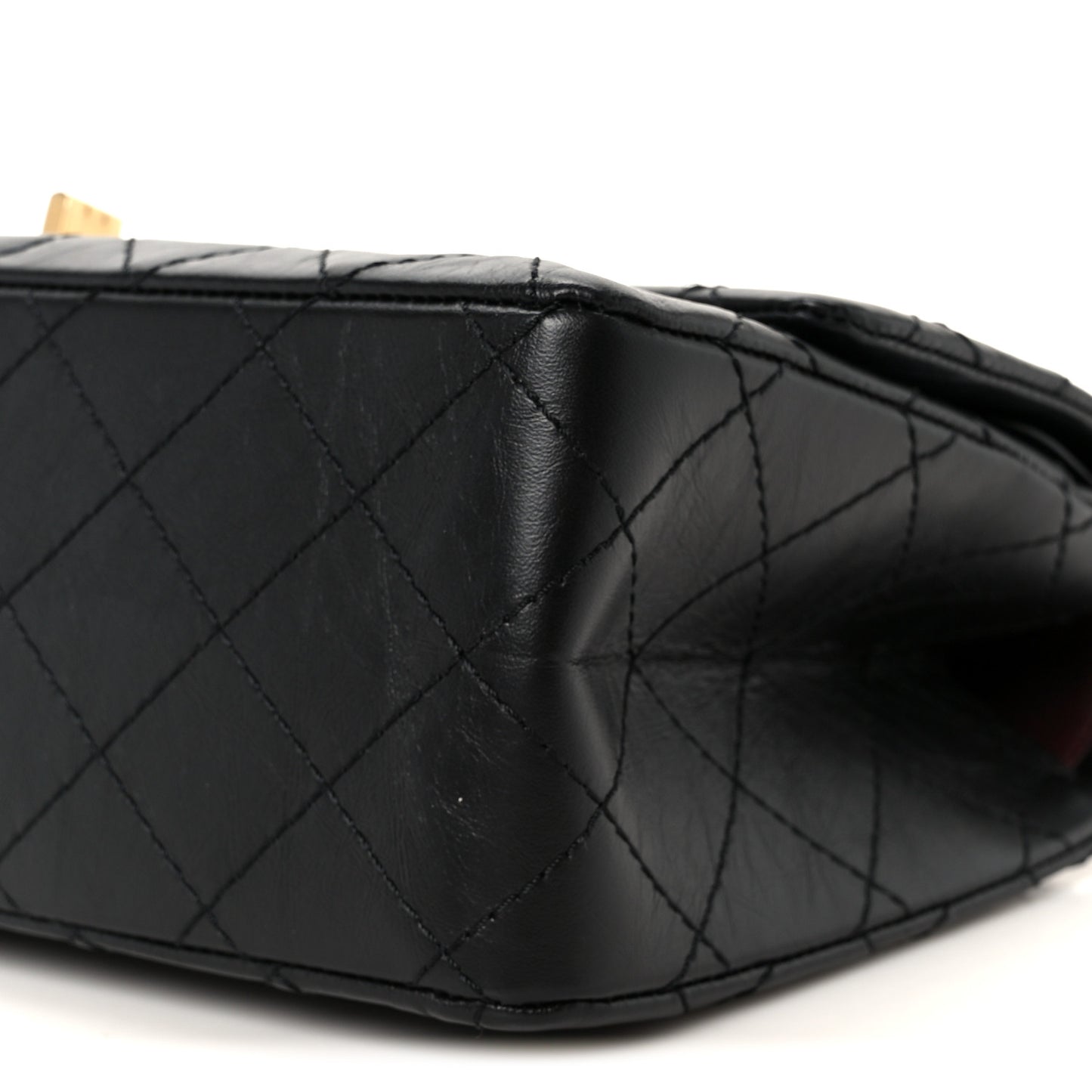 Aged Calfskin Quilted 2.55 Reissue 226 Flap Black
