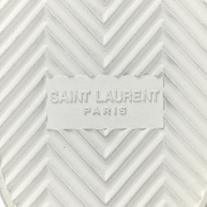 Saint Laurent Canvas Fun-Star Print Mens Bedford Hightop Sneakers 42 Cream 6 of 7