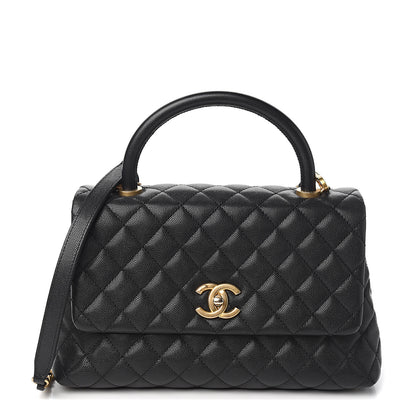Chanel Caviar Quilted Small Coco Handle Flap Black 1 of 10