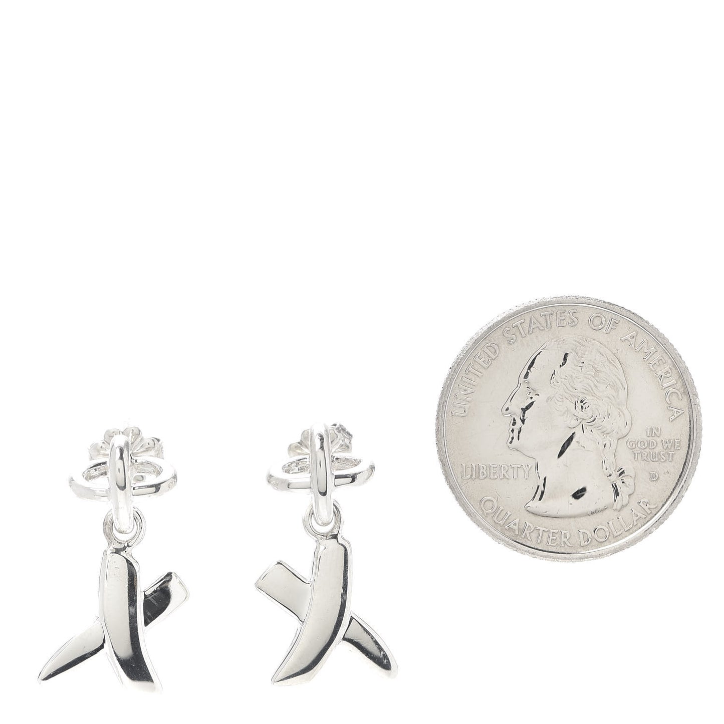 Sterling Silver Paloma Picasso Graffiti X Dangle Earrings