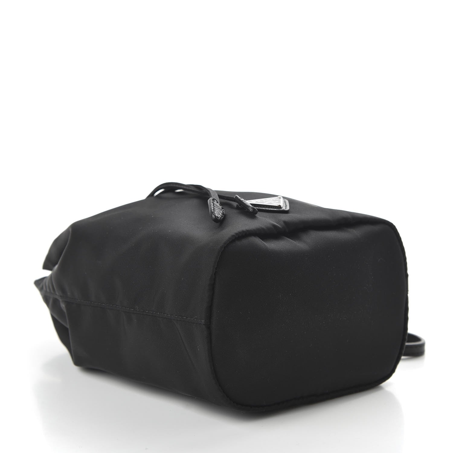 Prada Saffiano Tessuto Nylon Vela Bucket Wristlet Black 4 of 10