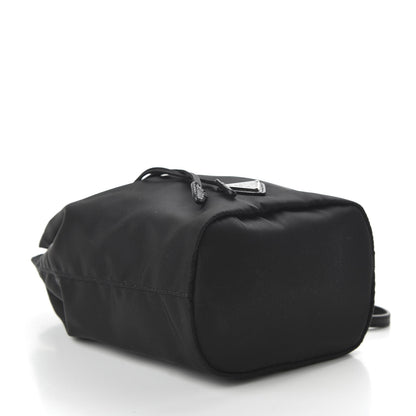 Prada Saffiano Tessuto Nylon Vela Bucket Wristlet Black 4 of 10