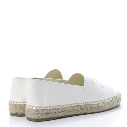 Chanel Lambskin CC Espadrilles 39 White 4 of 11