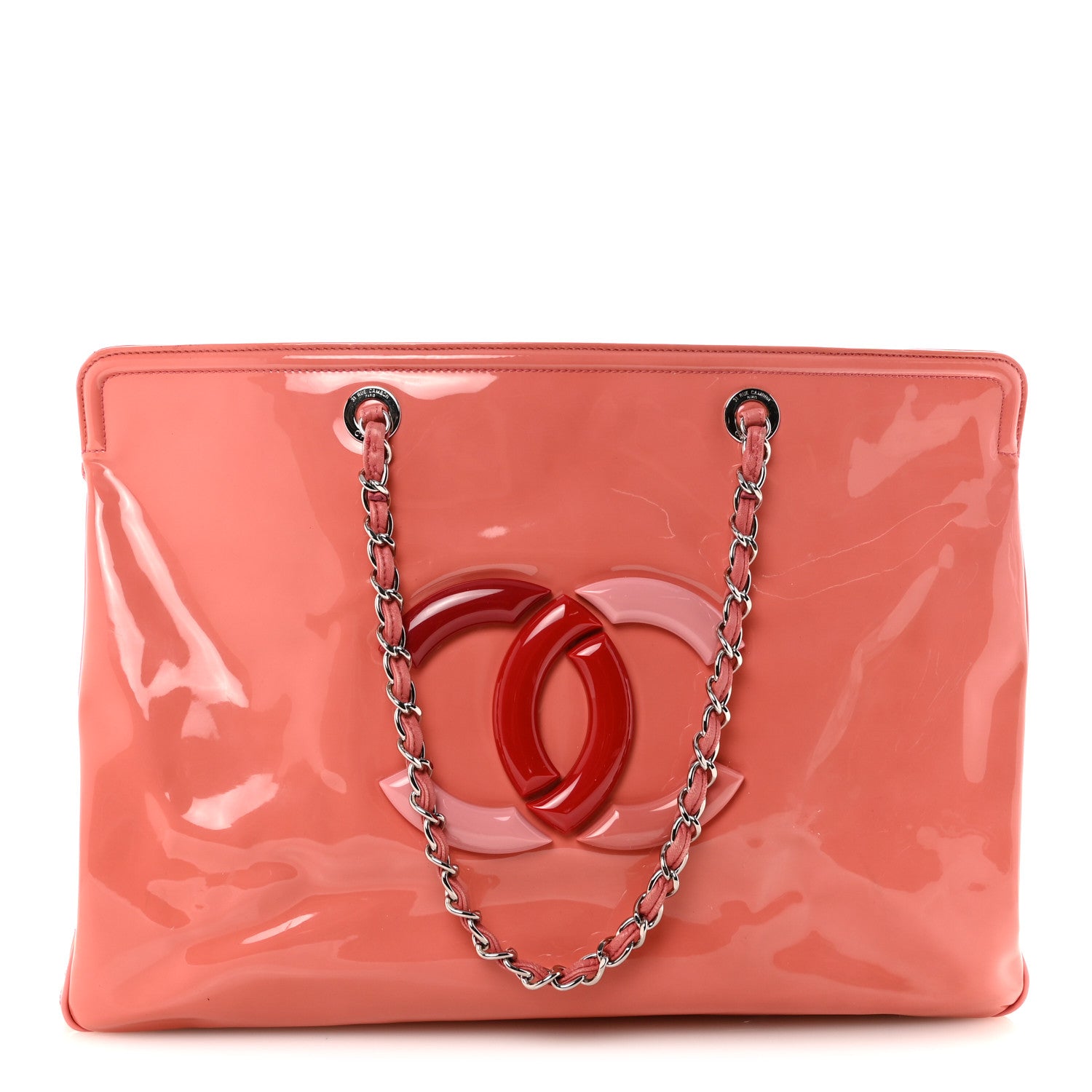 Chanel Vinyl Lipstick Ligne Tote Pink 1 of 10