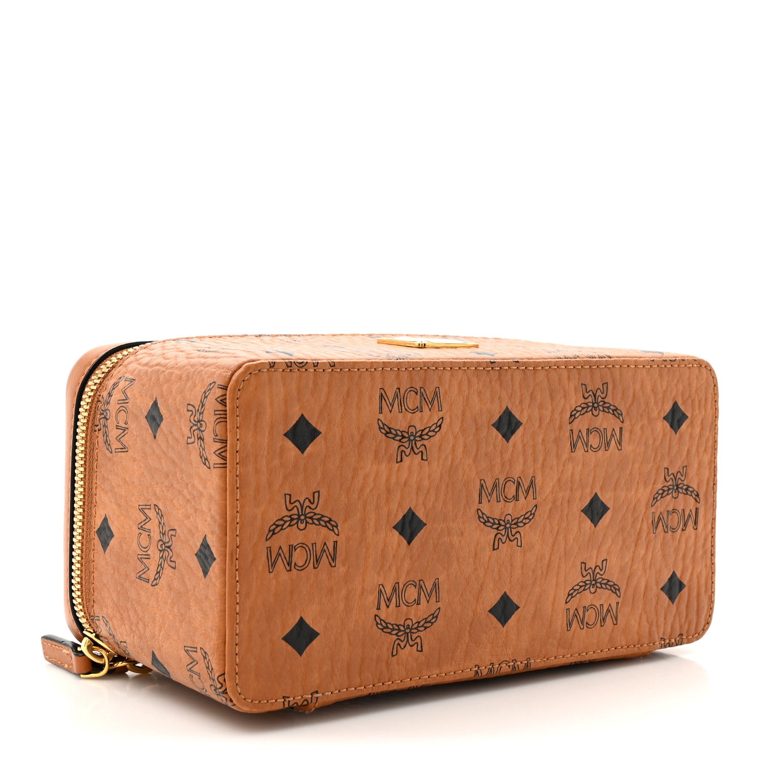 MCM Visetos Rockstar Vanity Case Cognac 4 of 11