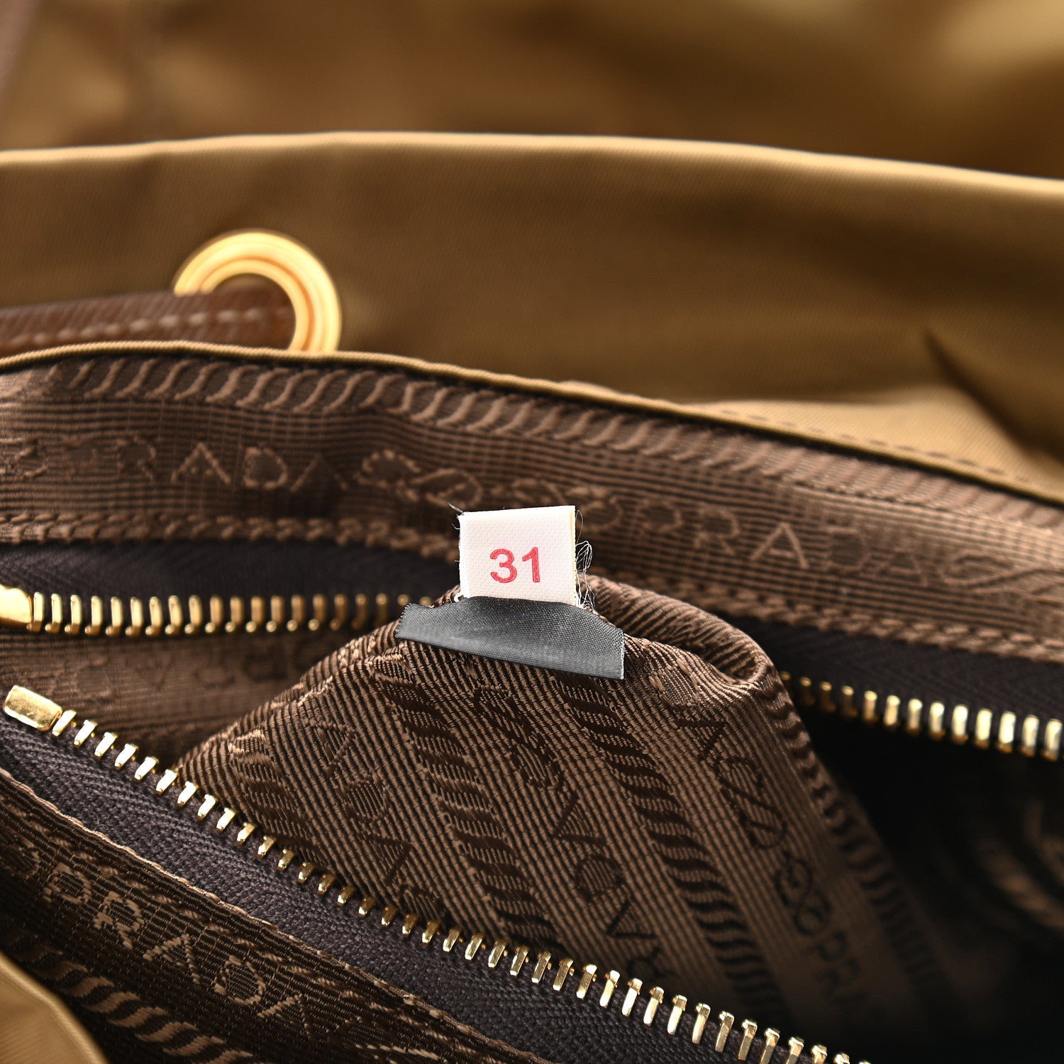 Prada Tessuto Nylon Saffiano Vela Backpack Rovere 9 of 10