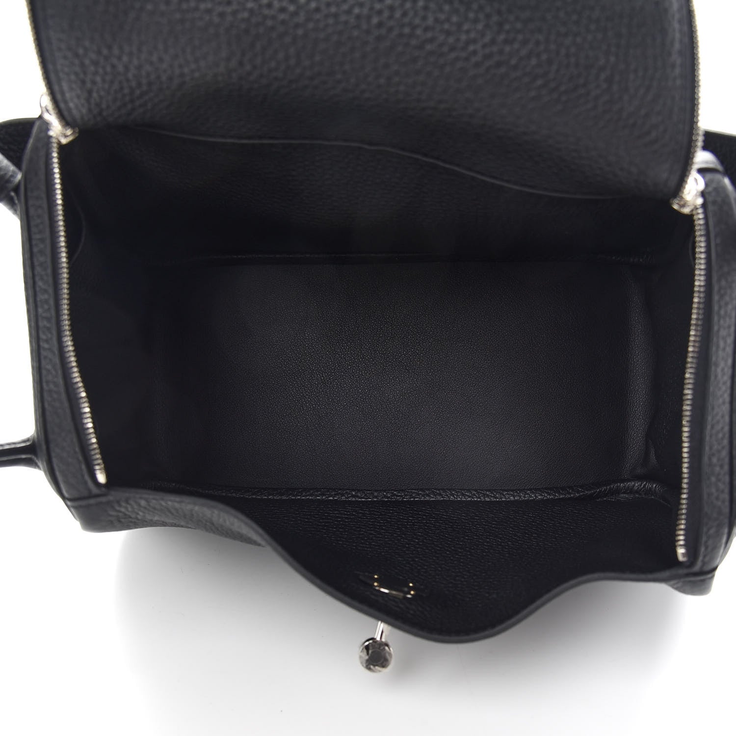 Hermes Taurillon Clemence Lindy 26 Black 4 of 8