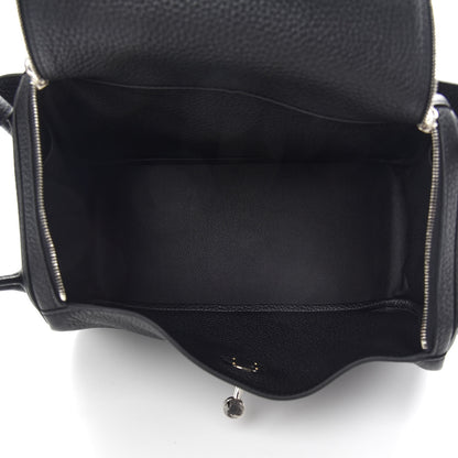 Hermes Taurillon Clemence Lindy 26 Black 4 of 8