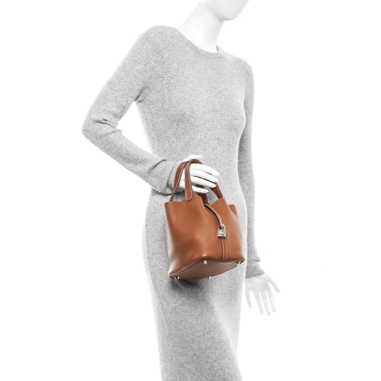 Hermes Taurillon Clemence Picotin Lock 18 PM Gold 2 of 7